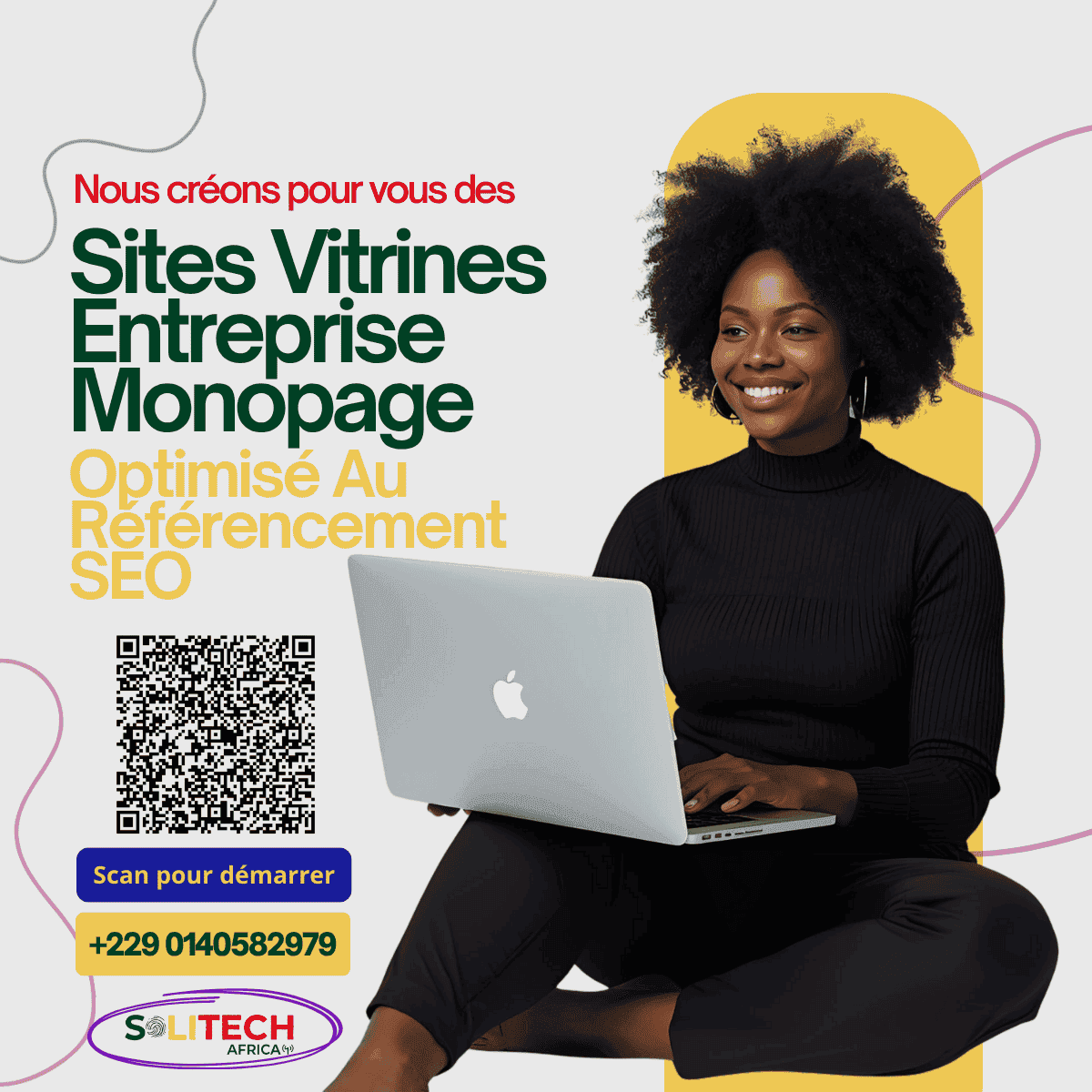 Affiche Site Vitrine Monopage